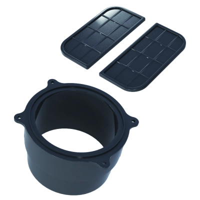 Komplet do odwodnienia liniowego- dwie zaślepki i króciec 130/50